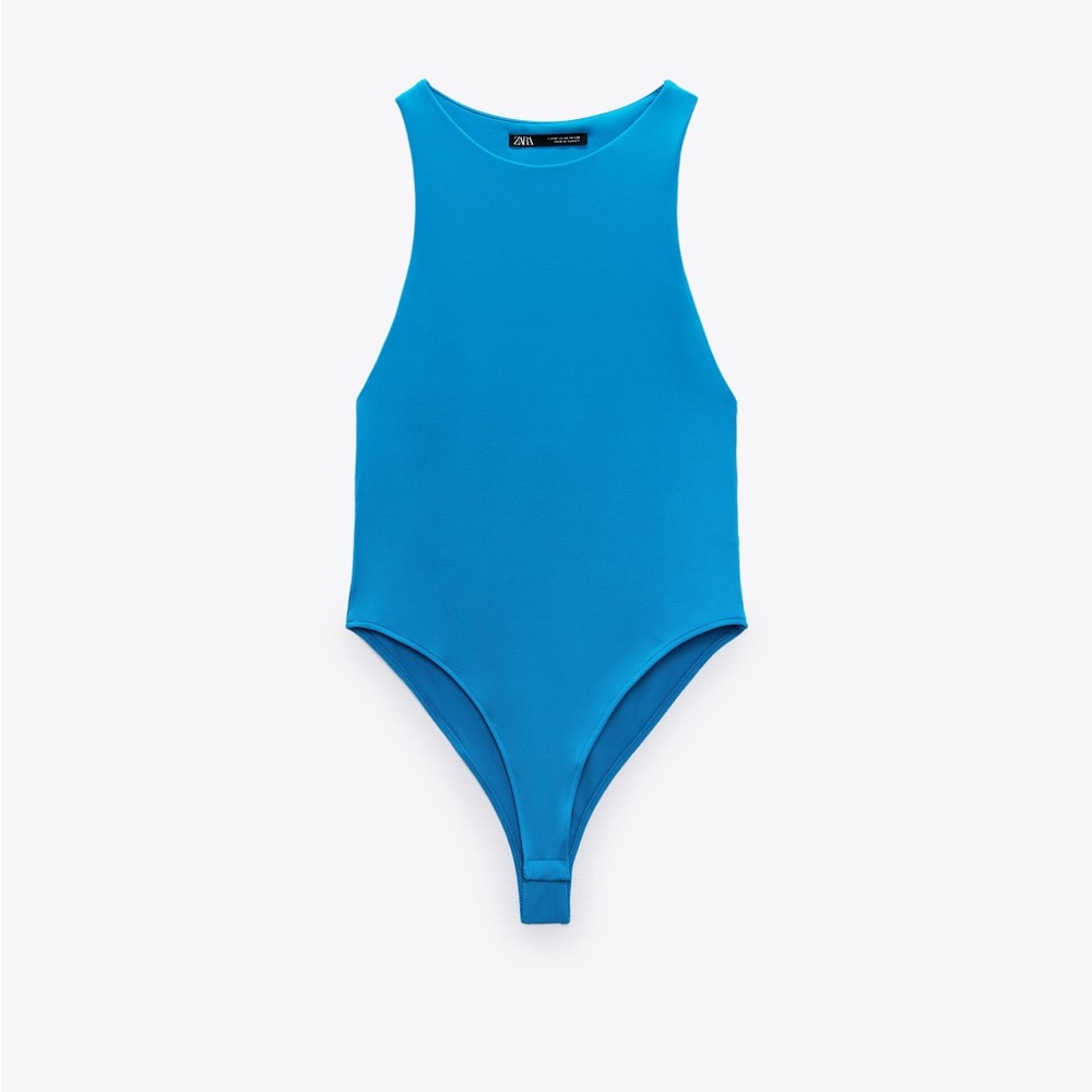 Halter-neck Bodysuit | Blue